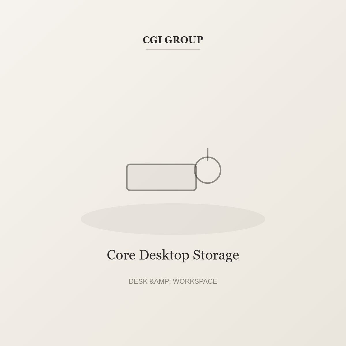 Core Desktop Storage – Desk & Workspace by CGI GROUP