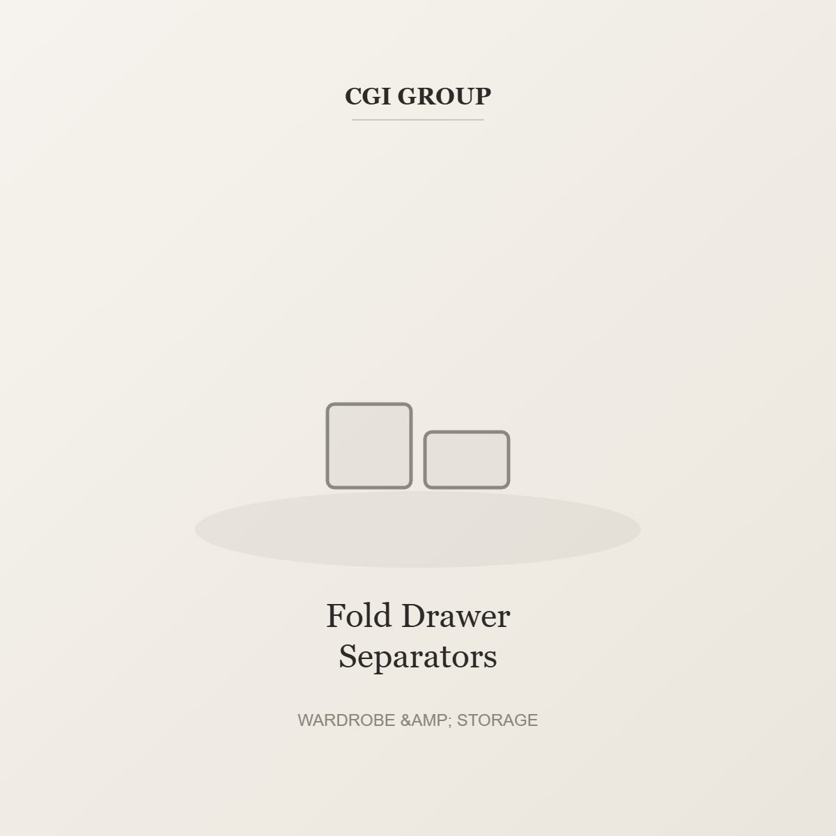 Fold Drawer Separators – Wardrobe & Storage by CGI GROUP
