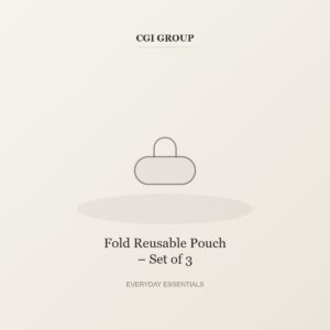 Fold Reusable Pouch – Set of 3 – Everyday Essentials by CGI GROUP