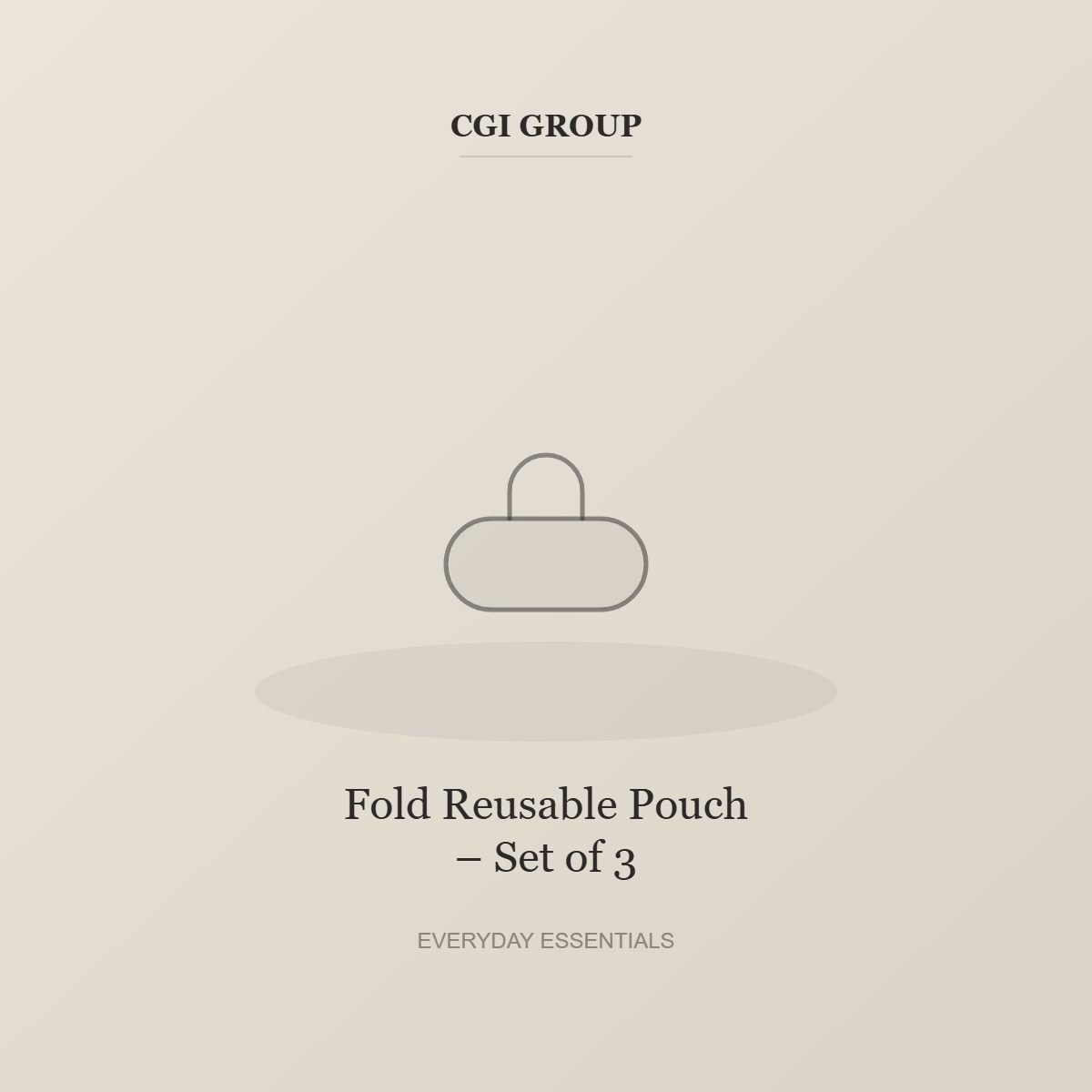 Fold Reusable Pouch – Set of 3 detail – CGI GROUP