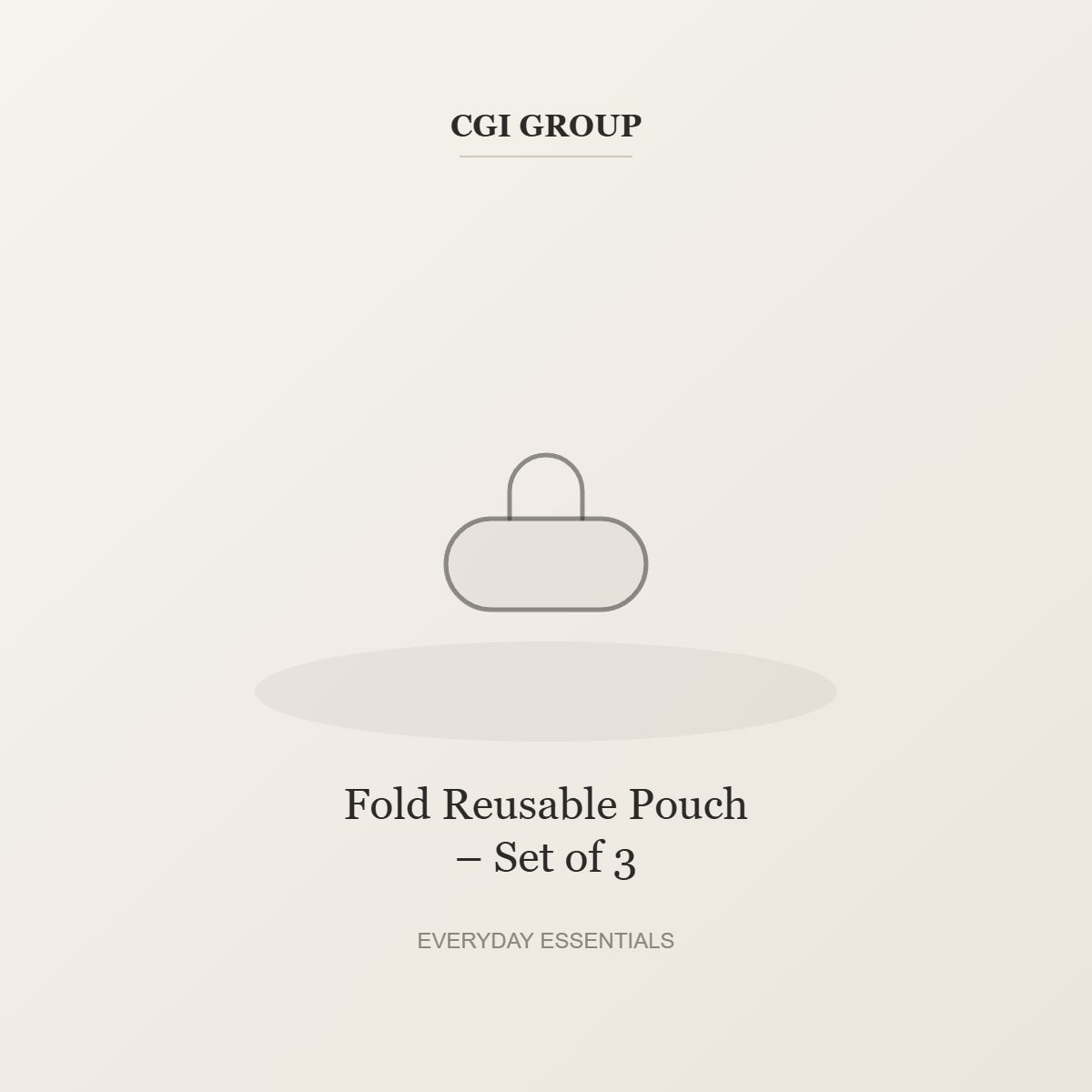 Fold Reusable Pouch – Set of 3 – Everyday Essentials by CGI GROUP