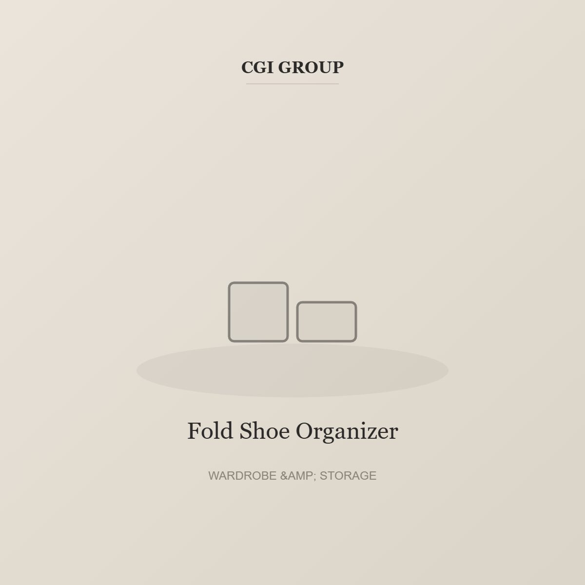 Fold Shoe Organizer detail – CGI GROUP
