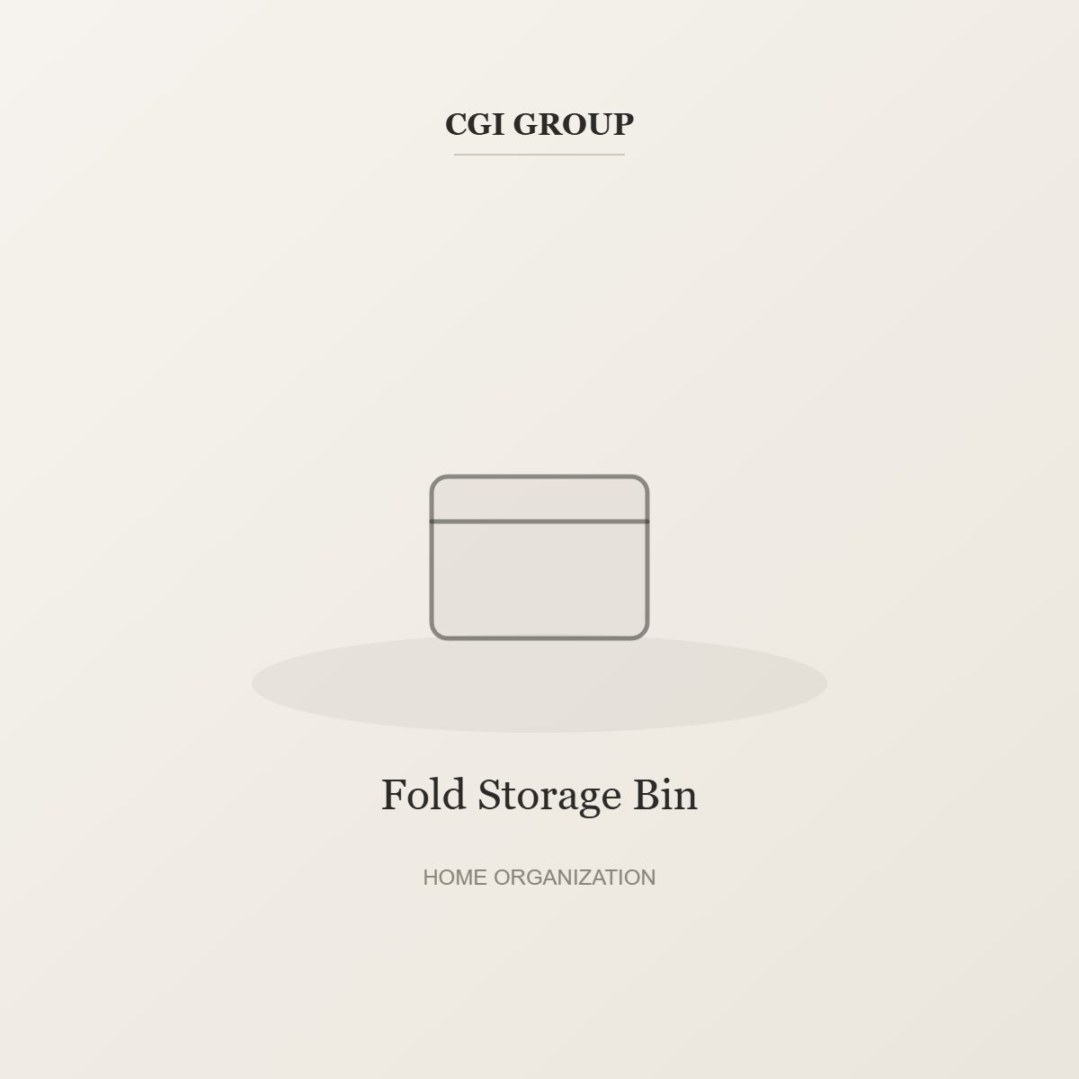 Fold Storage Bin – Home Organization by CGI GROUP
