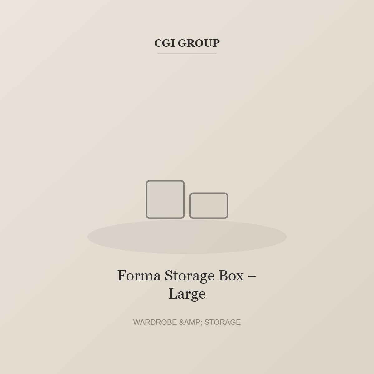 Forma Storage Box – Large detail – CGI GROUP