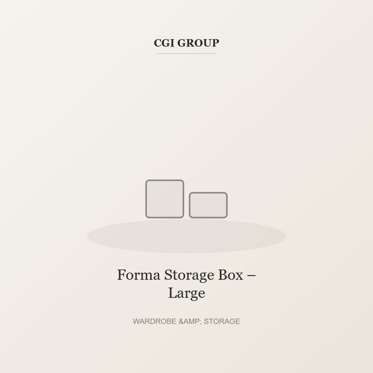 Forma Storage Box – Large – Wardrobe & Storage by CGI GROUP