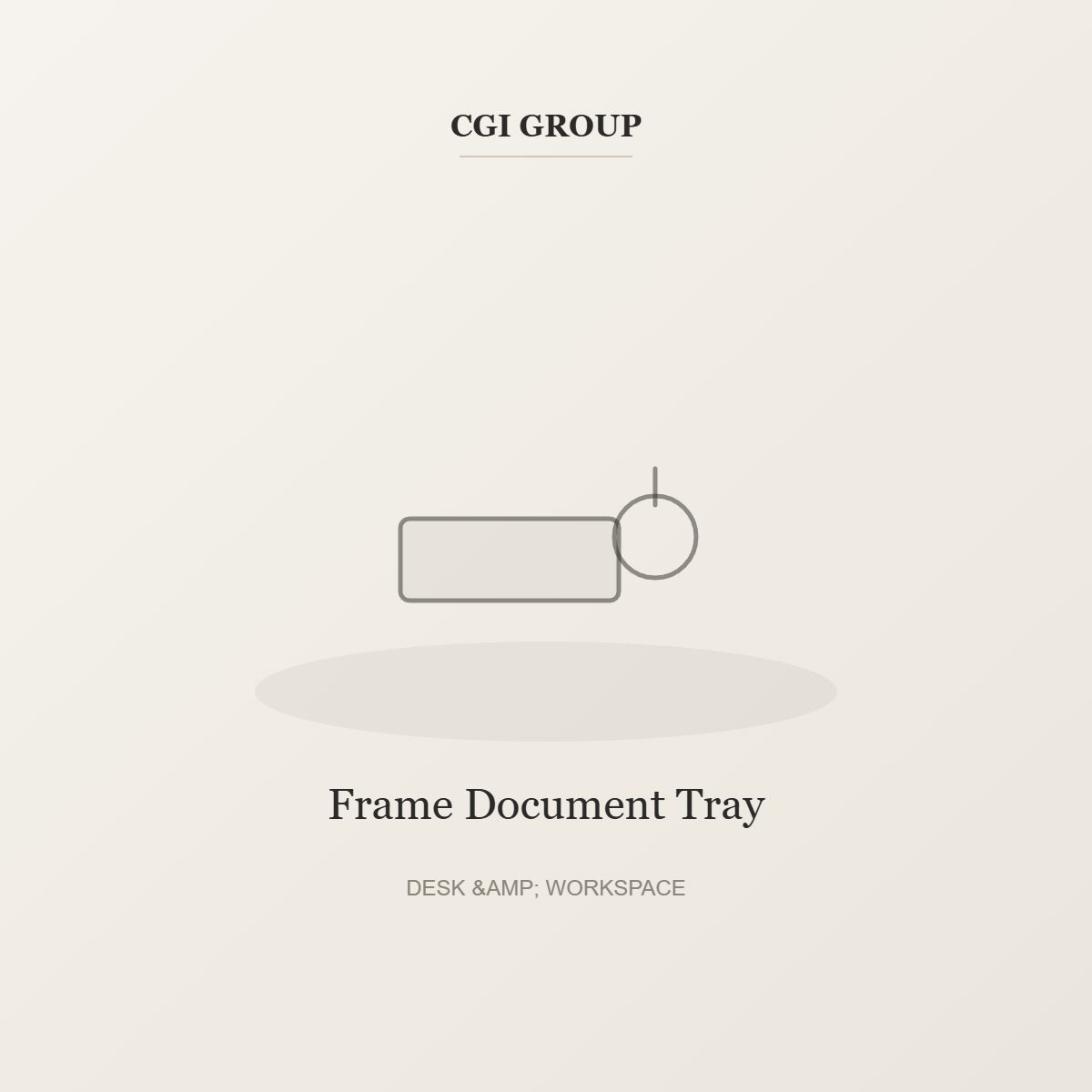 Frame Document Tray – Desk & Workspace by CGI GROUP