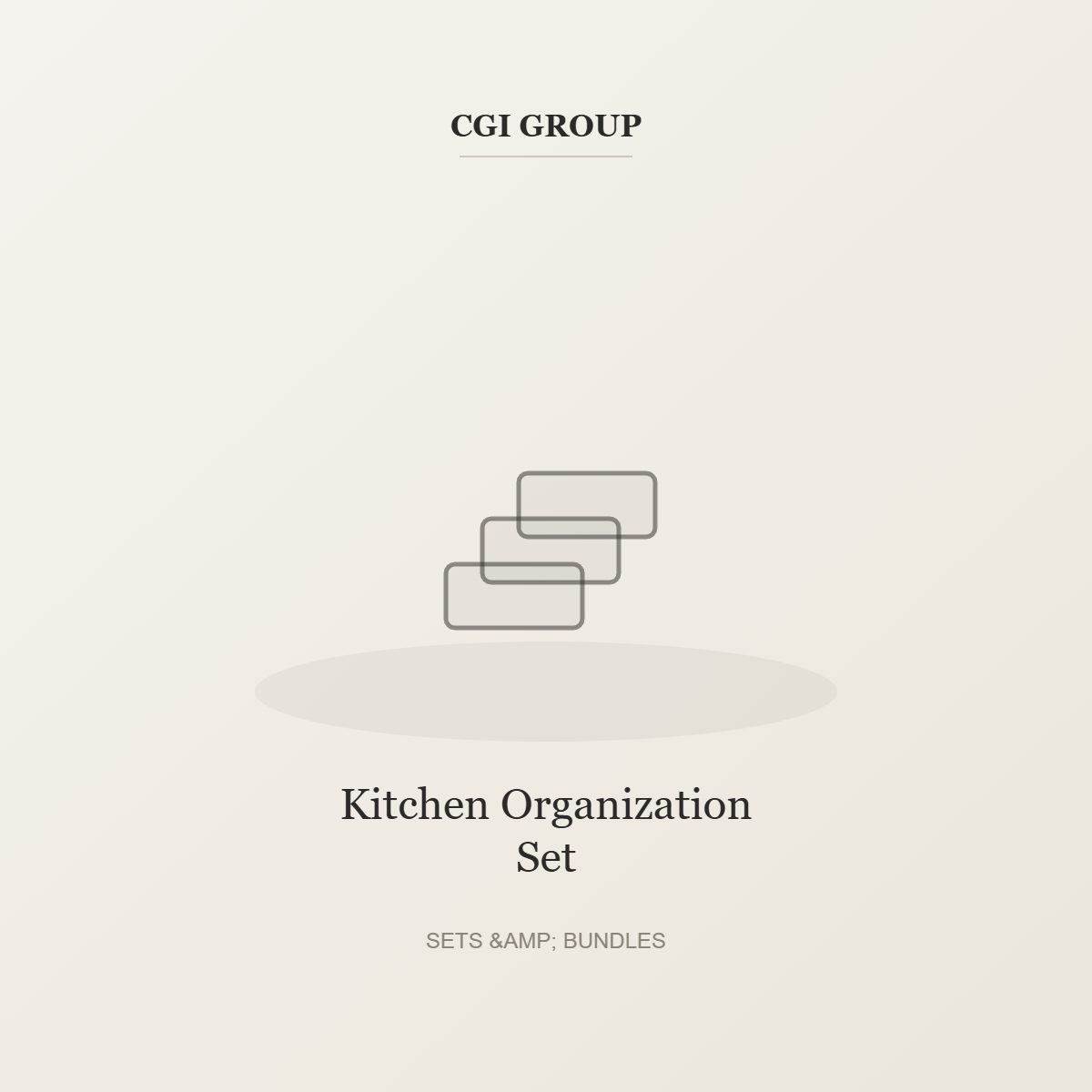 Kitchen Organization Set – Sets & Bundles by CGI GROUP