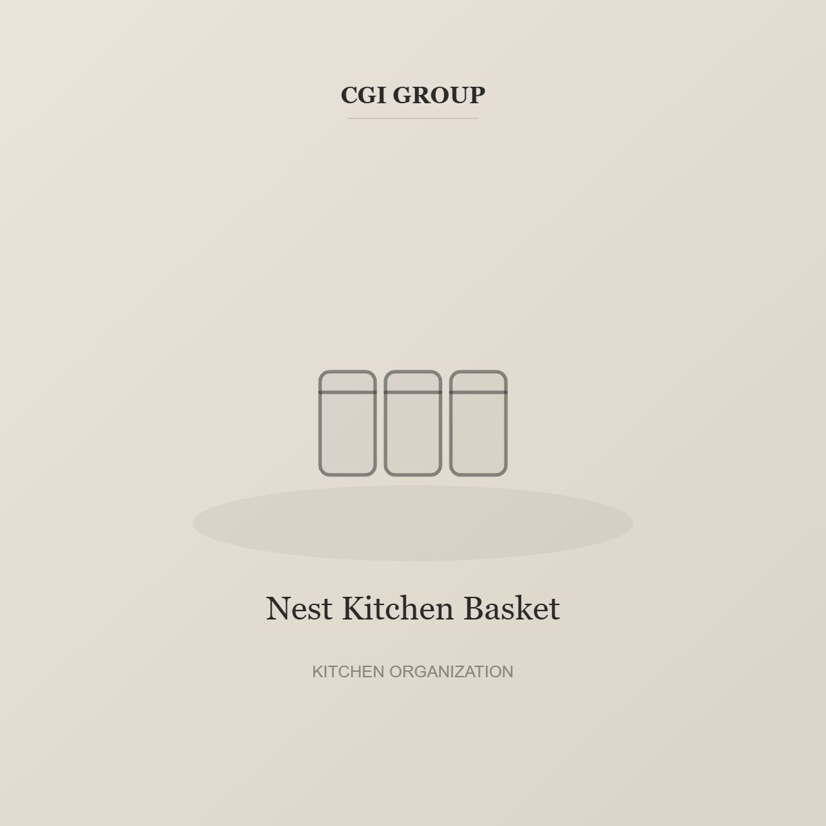 Nest Kitchen Basket detail – CGI GROUP