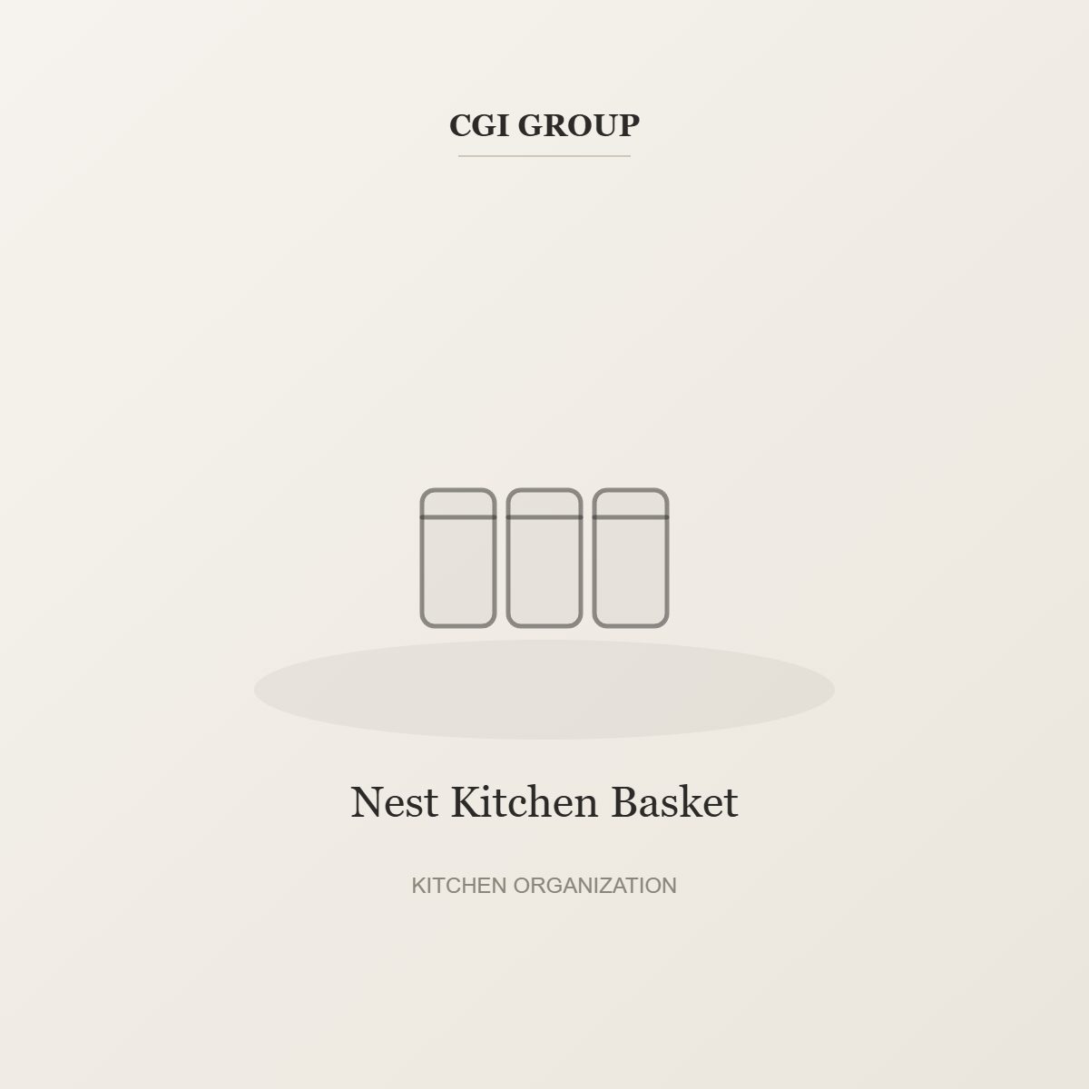 Nest Kitchen Basket – Kitchen Organization by CGI GROUP