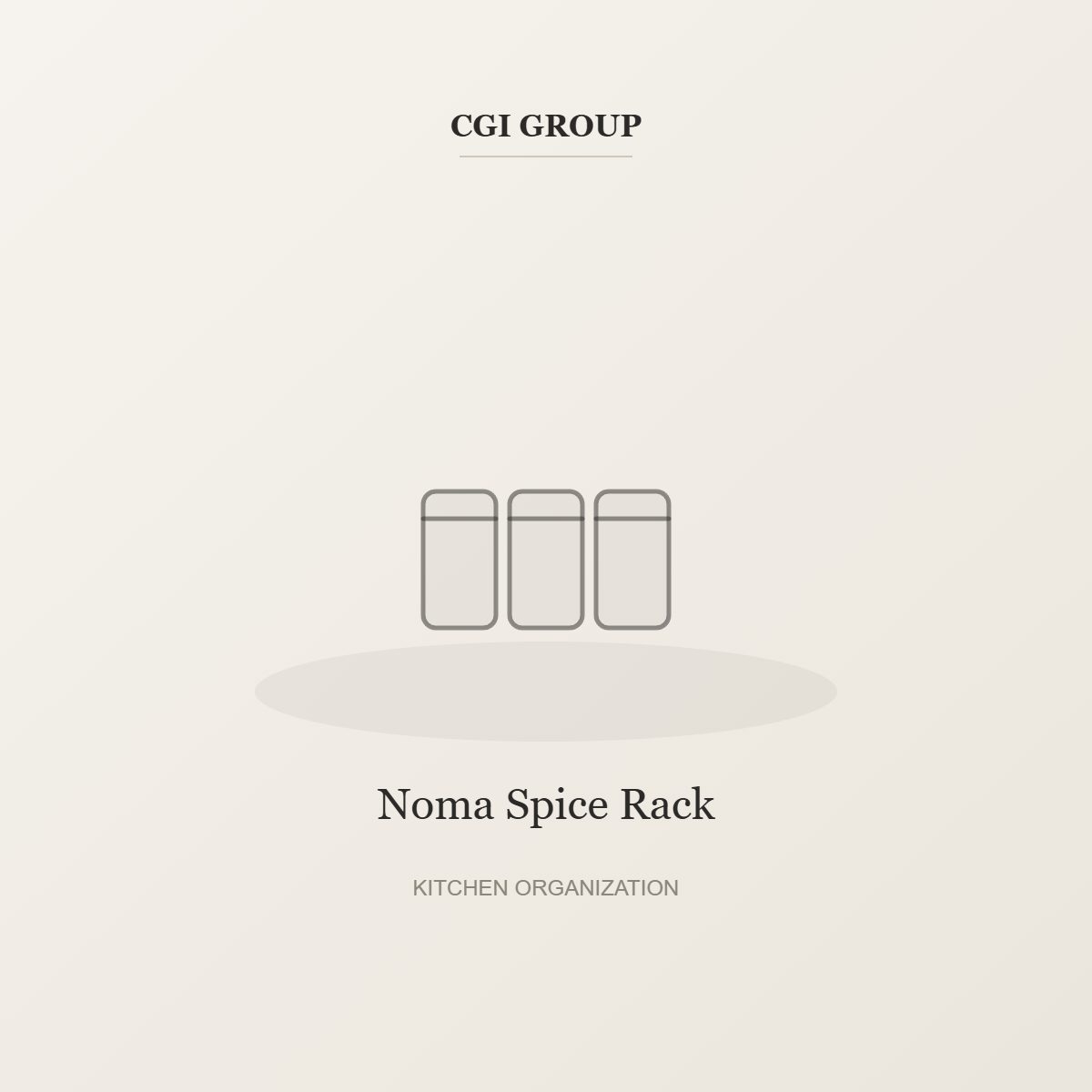 Noma Spice Rack – Kitchen Organization by CGI GROUP